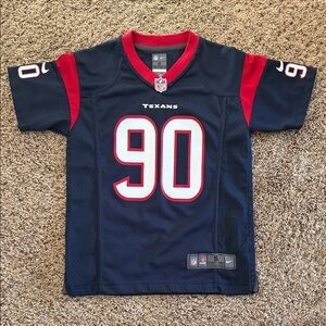 Nike Kids Blue and Red Texans Jersey